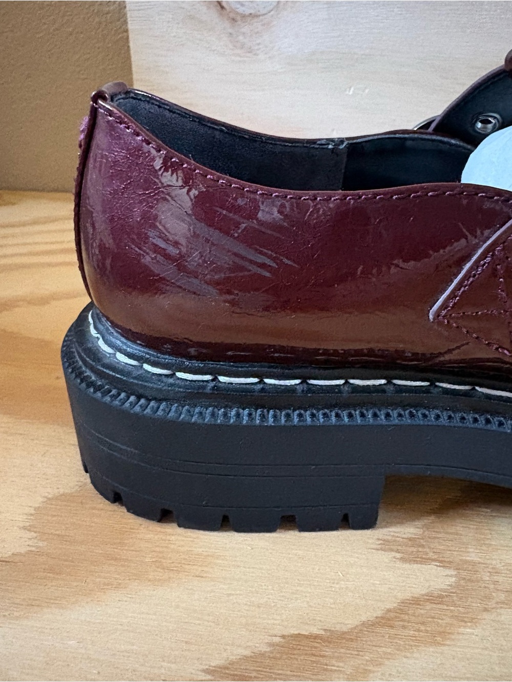 Circus by Sam Edelman Glossy Burgundy Mary Jane Clogs - Picture 4 of 7